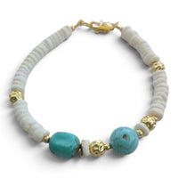 Marevia Turquoise and Shell Bracelets
