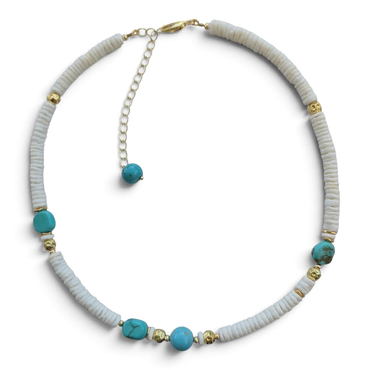 Marevia Turquoise and Shell Necklace
