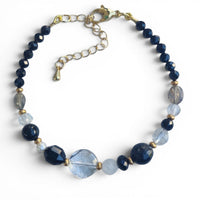 Mariposa Bracelet Black-Spinel, Labradorite and Pearl