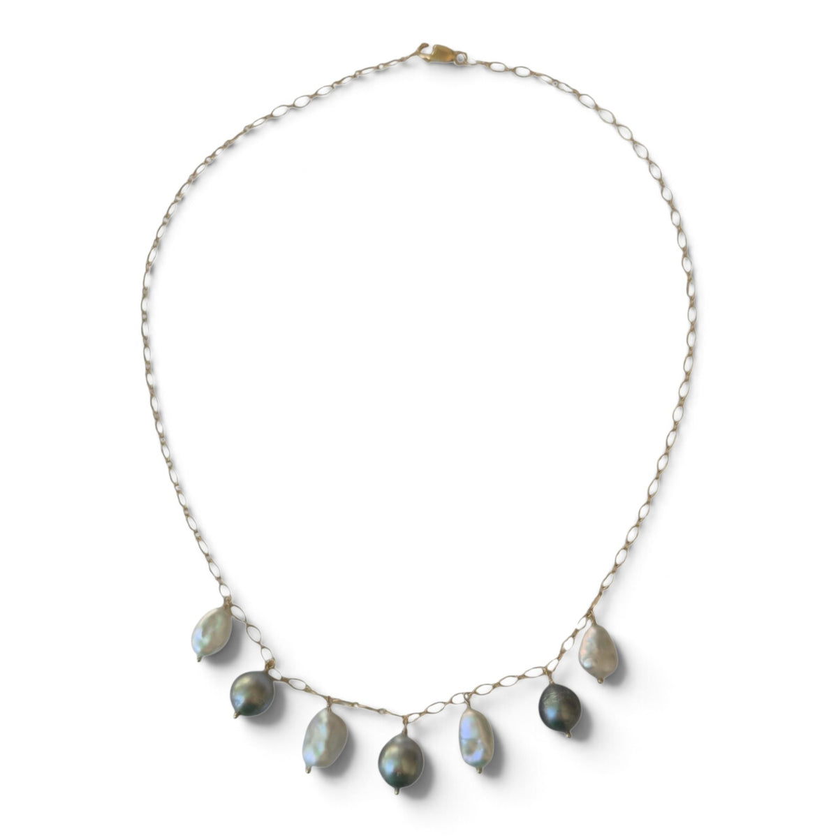 Maui Keshi Freshwater and Tahitian Pearl Necklace