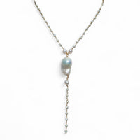 Mira Freshwater Pearl Lariat Necklace