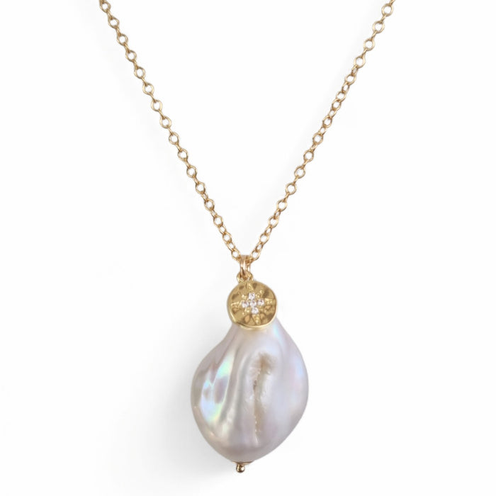 Mitu Keshi Pearl Charm Pendant Necklace