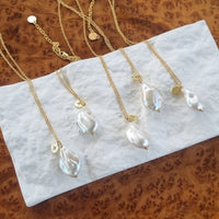 Mitu Keshi Pearl Charm Pendant Necklace