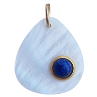 Sage Gemstone Pendants Charms Mother Of Pearl