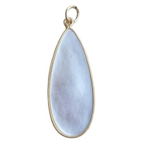 Sage Gemstone Pendants Charms Mother Of Pearl