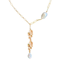 Navigio Paperclip large Baroque Freshwater Pearl Paperclip Chain Necklace