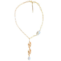 Navigio Paperclip large Baroque Freshwater Pearl Paperclip Chain Necklace