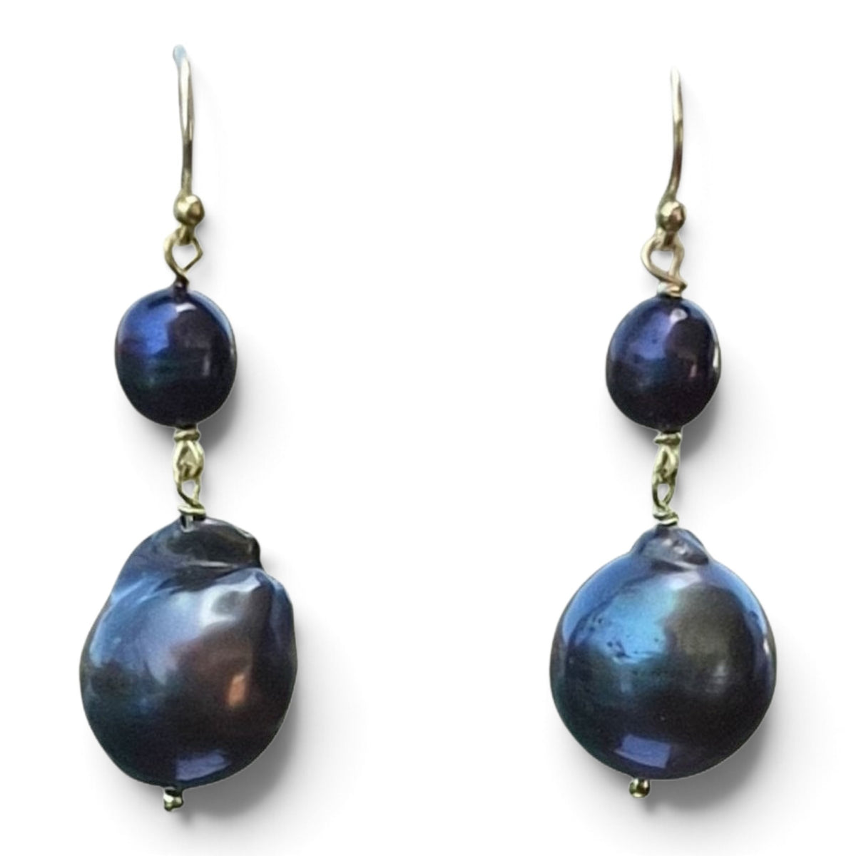 Oahu Grey Freshwater Pearl Earrings