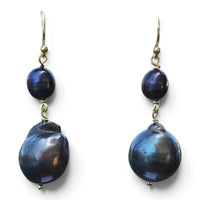 Oahu Grey Freshwater Pearl Earrings