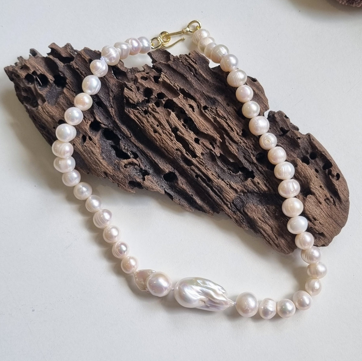 Pearlicious Baroque Butterfly Pearl Necklace