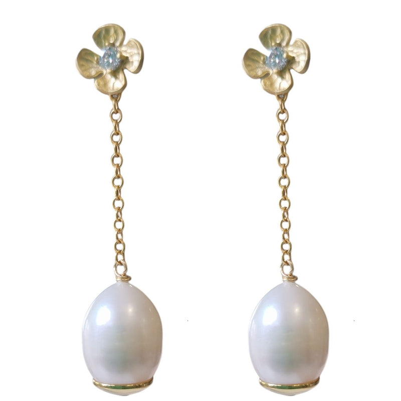 Pearlicious Marine Pearl Earrings