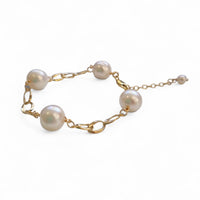 Pearlicious Round Pearl Link Bracelet