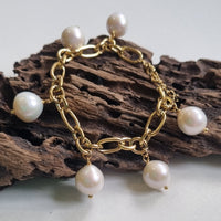 Pearlicious Round Pearl Charm Bracelet