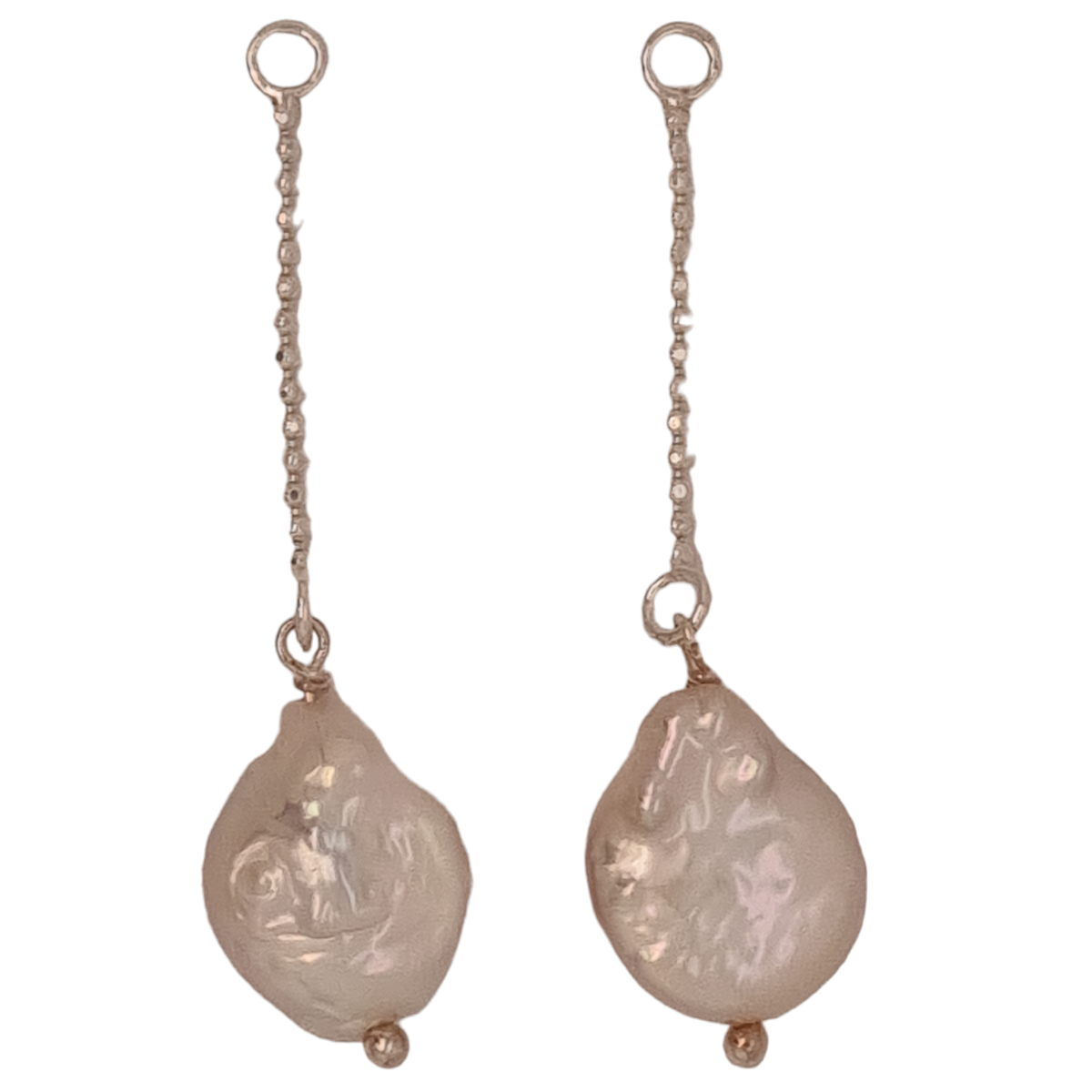 Iris Freshwater Pearl Sterling Silver Earrings with add on drops