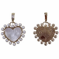 Sage Gemstone Pendants Charms Mother Of Pearl