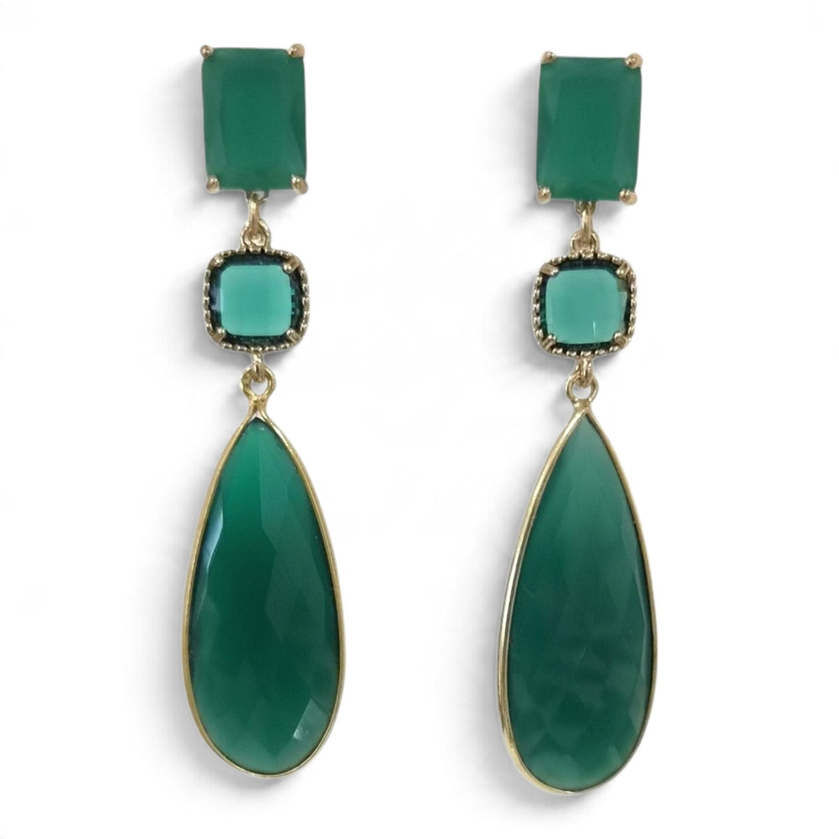 Reverie Green Onyx Earrings