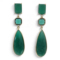 Reverie Green Onyx Earrings