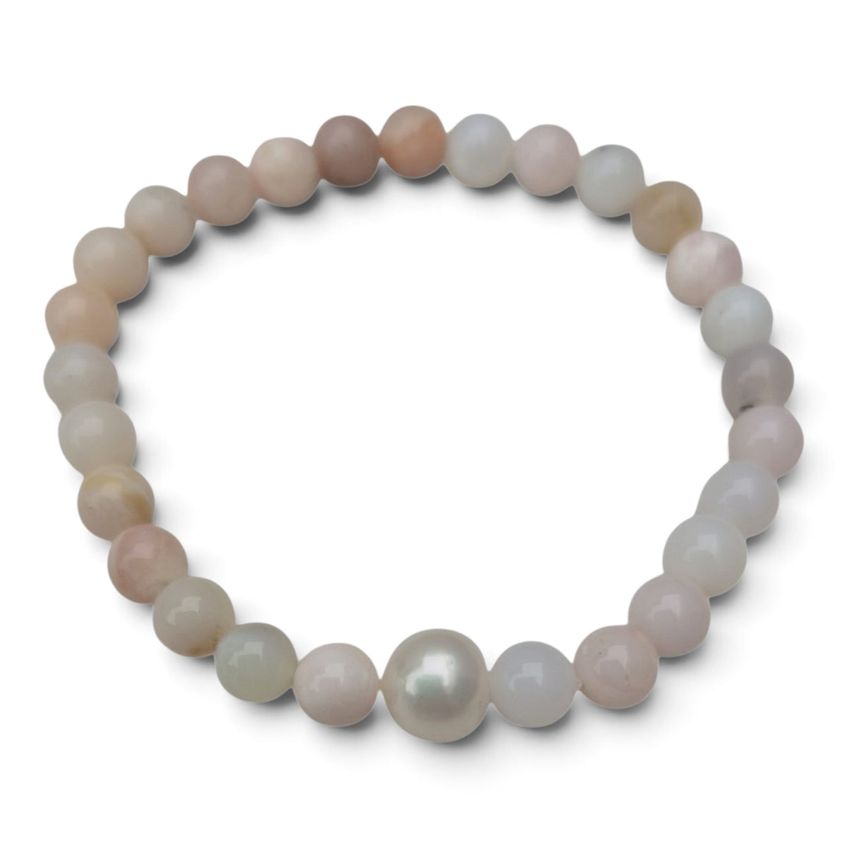 Rosalie Pink Opal and Pearl Bracelet