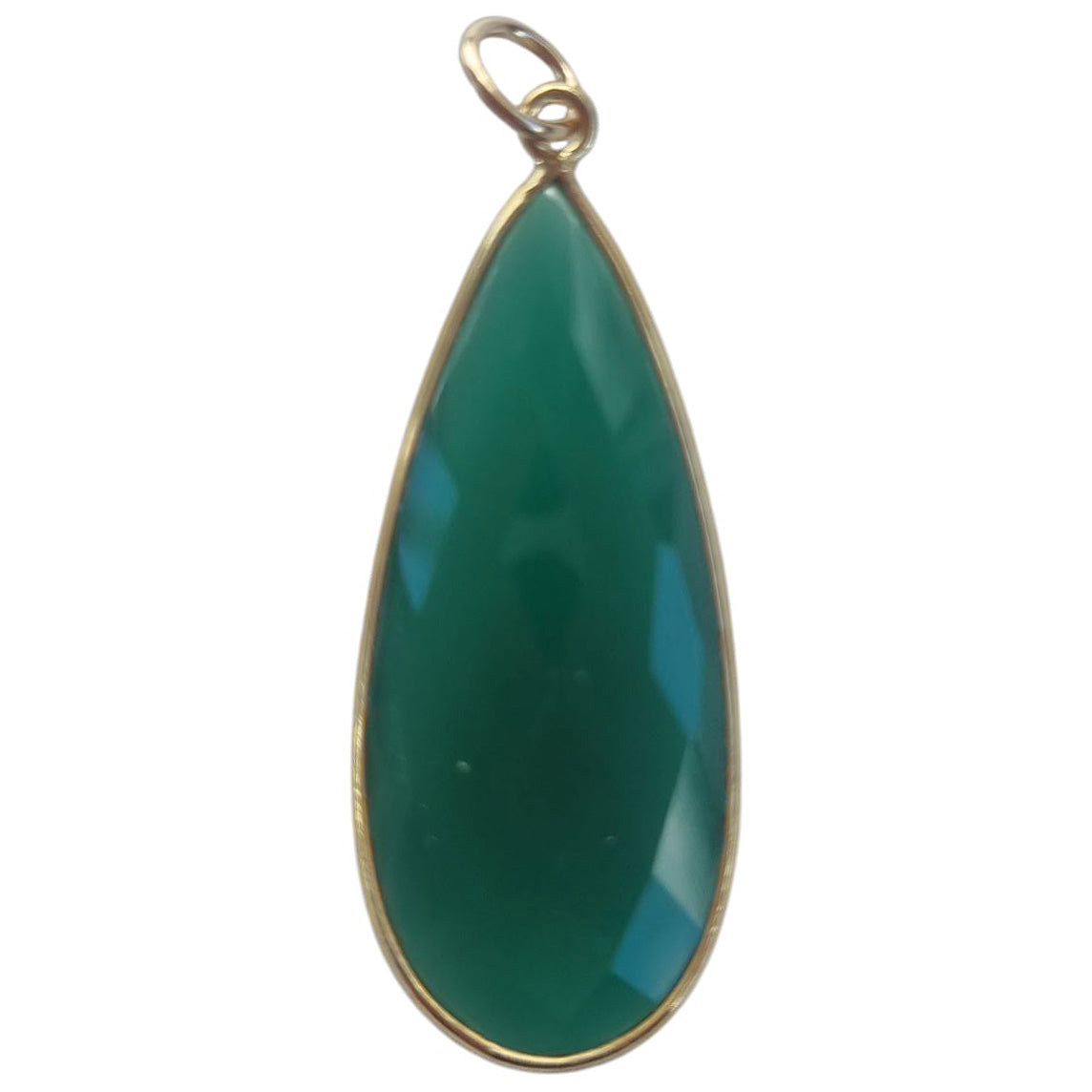 Sage Green Onyx Pendant and Charms