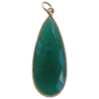 Sage Green Onyx Pendant and Charms