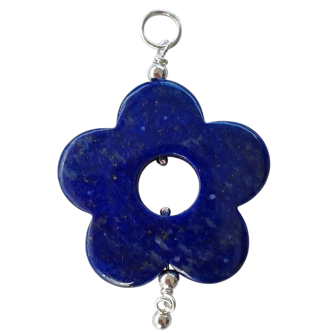 Sage Lapis Lazuli Pendant and Charms