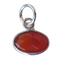 Sage Gemstone Pendants Charms Carnelian