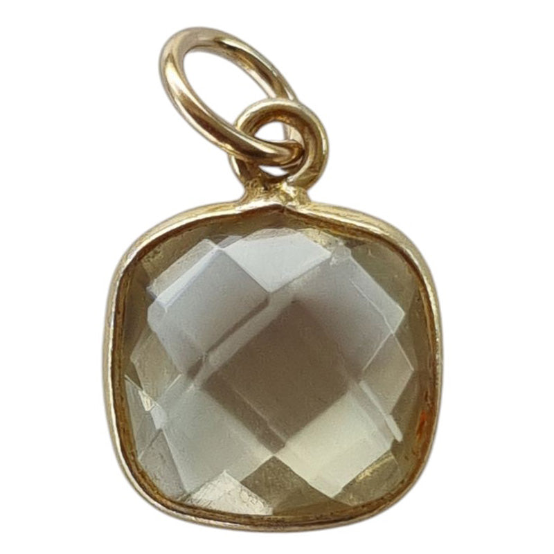 Sage Gemstone Pendants Charms Lemon Quartz