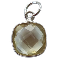 Sage Gemstone Pendants Charms Lemon Quartz