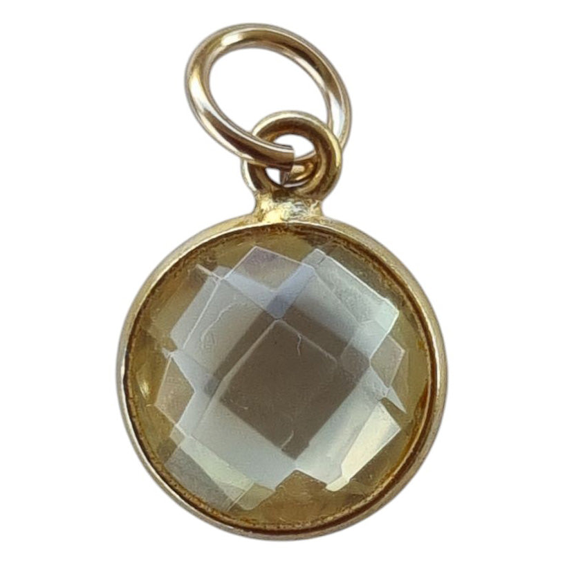 Sage Gemstone Pendants Charms Lemon Quartz