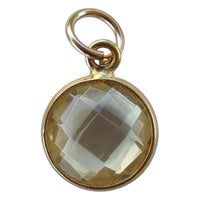 Sage Gemstone Pendants Charms Lemon Quartz