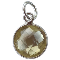 Sage Gemstone Pendants Charms Lemon Quartz