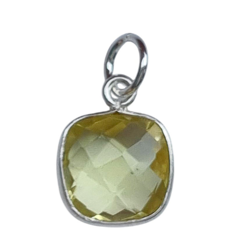 Sage Gemstone Pendants Charms Lemon Quartz