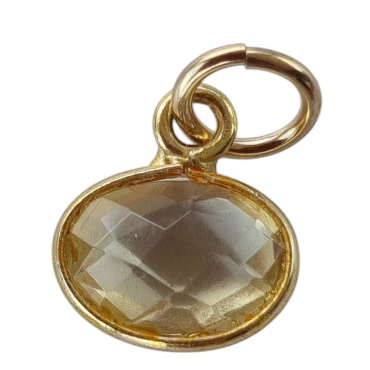 Sage Gemstone Pendants Charms Lemon Quartz