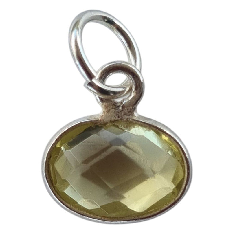 Sage Gemstone Pendants Charms Lemon Quartz