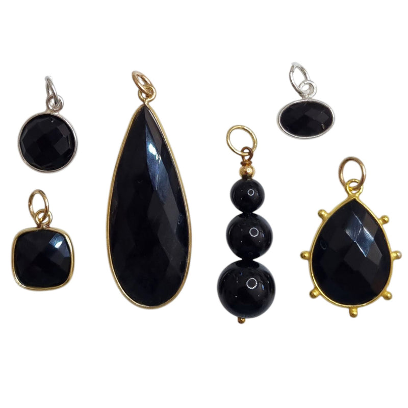 Sage Onyx Necklace Charms