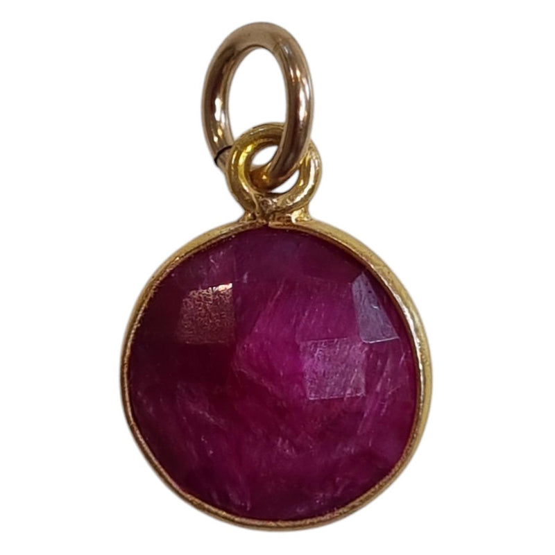 Sage Ruby Necklace Charms