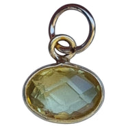 Sage Gemstone Pendants Charms Lemon Quartz