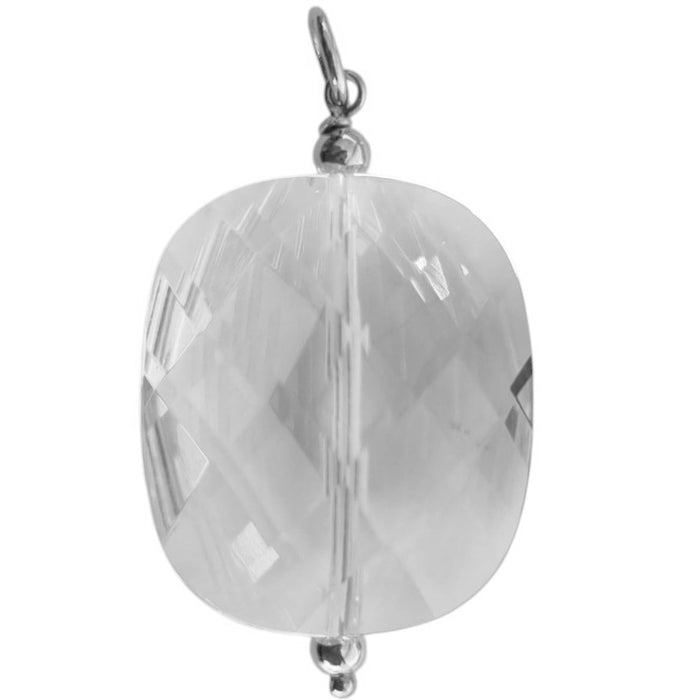 Sage Clear Rock Crystal Quartz Pendant and Charms