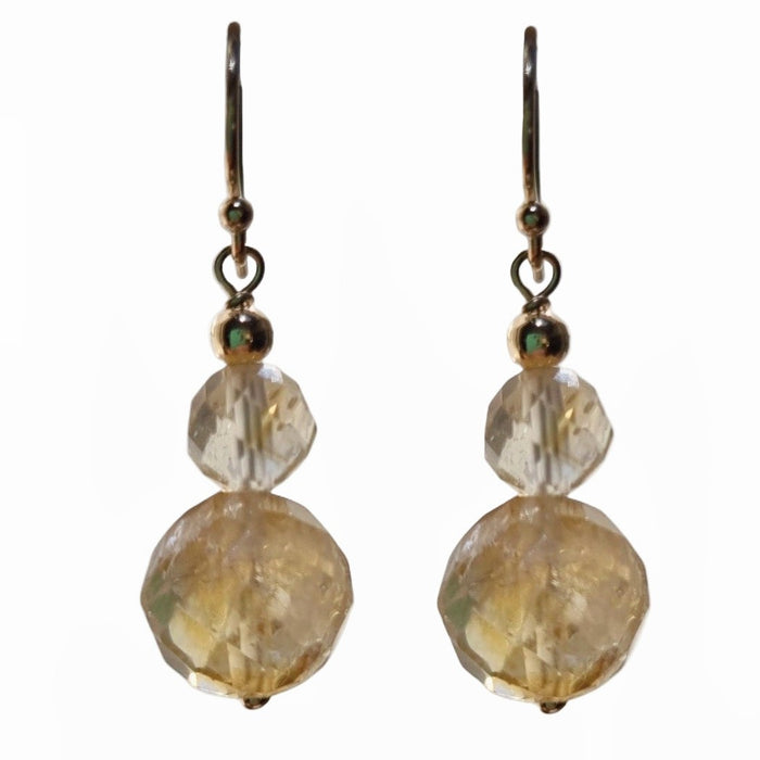 Salera Citrine Gold Filled Earrings