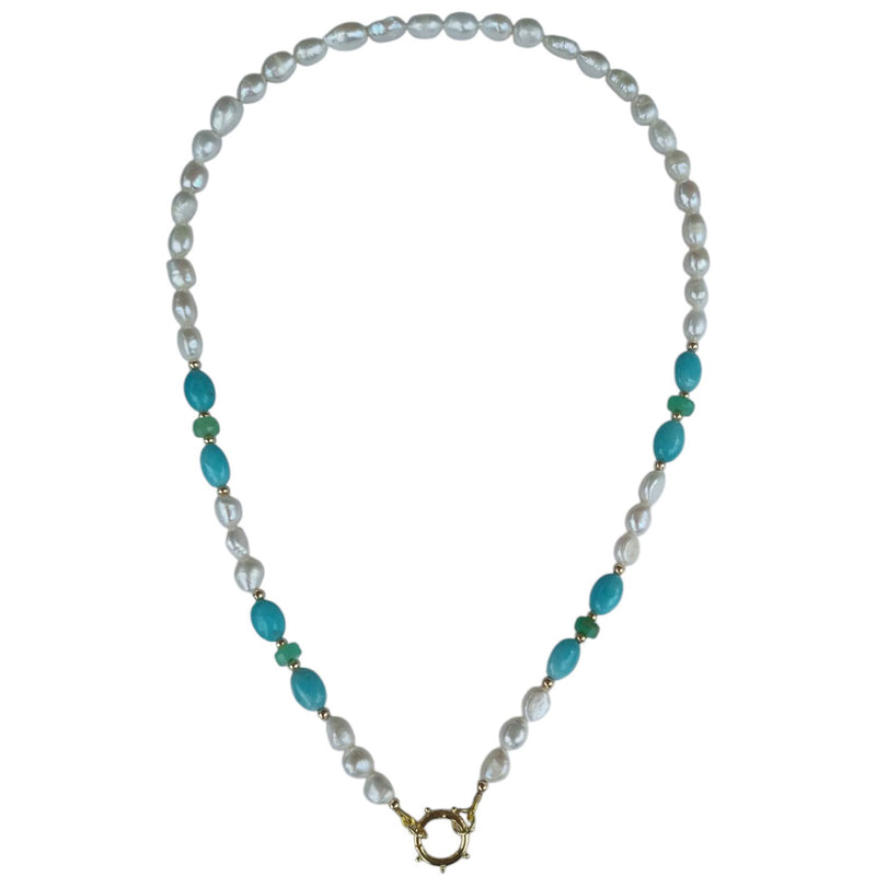 Sona Freshwater Pearl and Gemstone Necklace