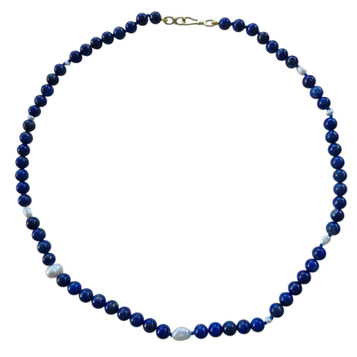 Sugerloaf Pearl Necklace in Lapis Lazuli