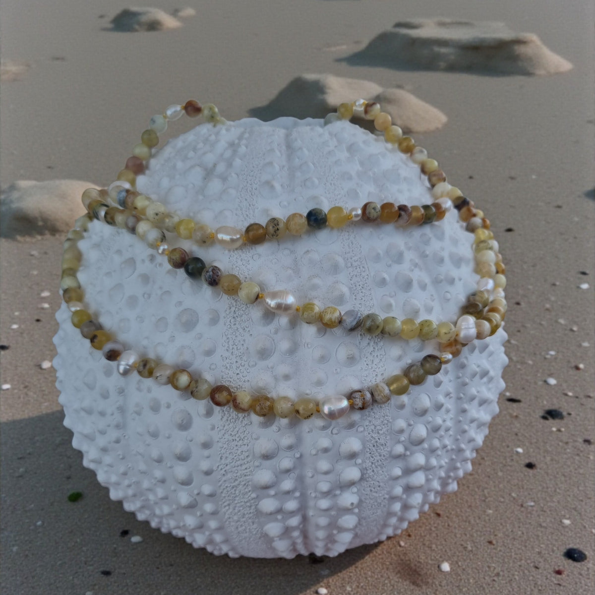 Sugerloaf Pearl Necklace in Yellow Opal