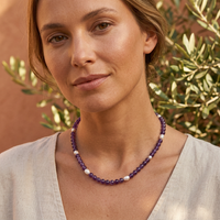 Sugerloaf Parl Necklace in Amethyst