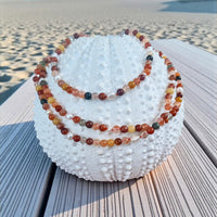 Sugerloaf Pearl Necklace in Red Rutile Quartz