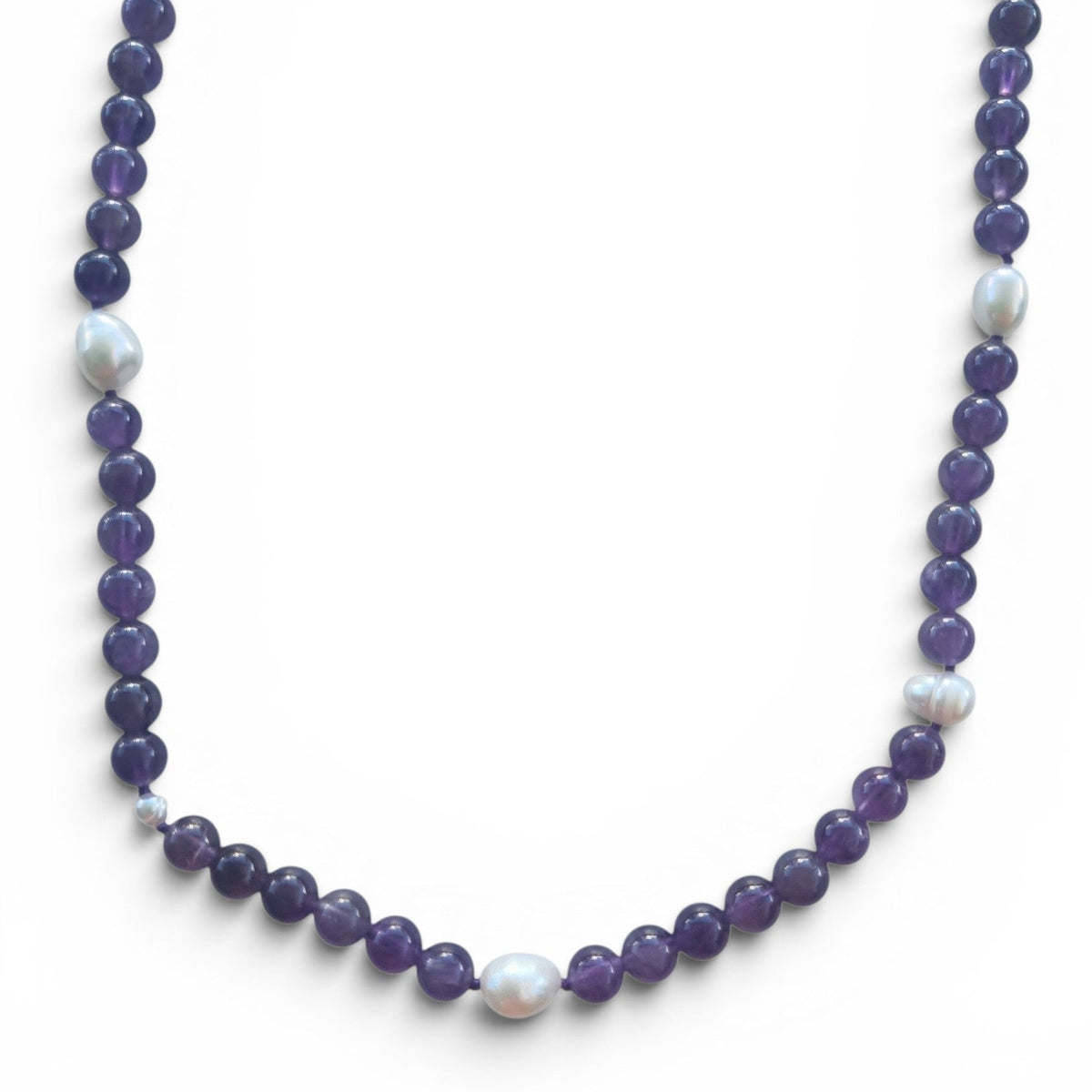 Sugerloaf Pearl Necklace in Amethyst