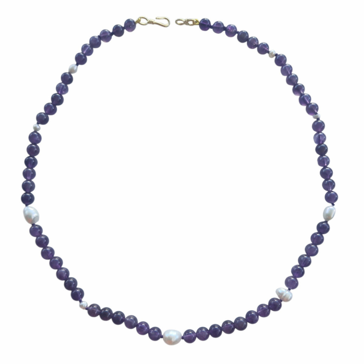 Sugerloaf Pearl Necklace in Amethyst 