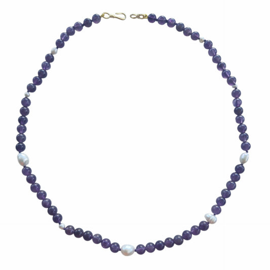 Sugerloaf Pearl Necklace in Amethyst 