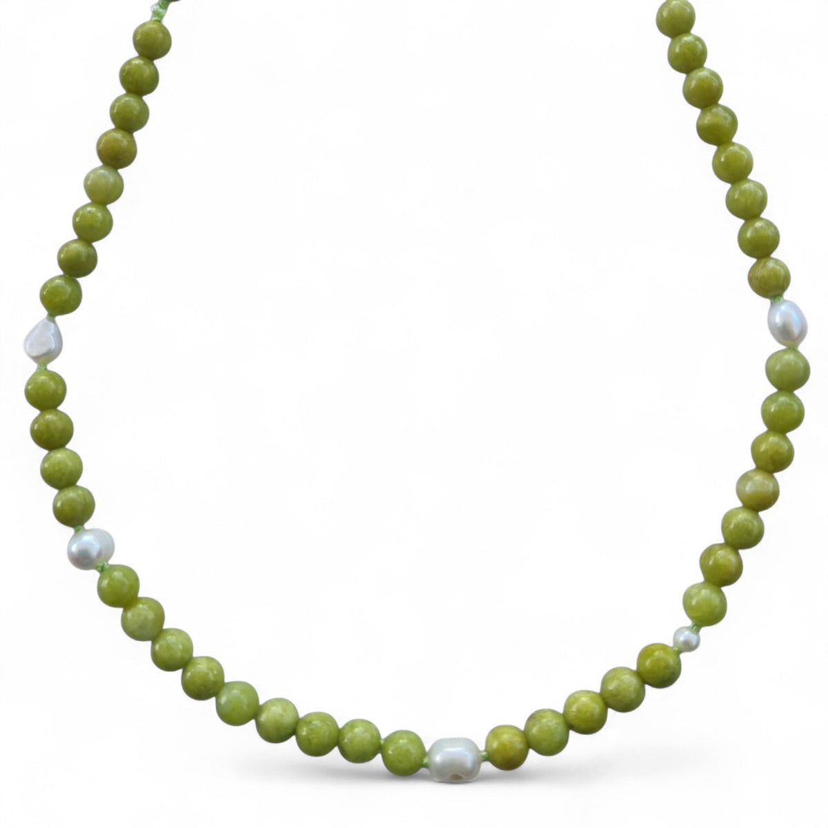 Sugerloaf Pearl Necklace in Green Opal