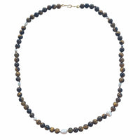 Sugerloaf Pearl Necklace in Tiger Eye
