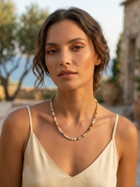 Sugerloaf Pearl Necklace in Yellow Opal